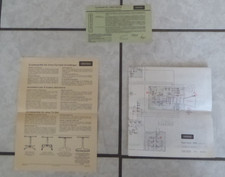 Grundig Super Color 1620, orig. Schaltplan+Urkunde+Hinweisblatt 70er Jahre