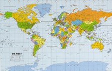 Politische Weltkarte in