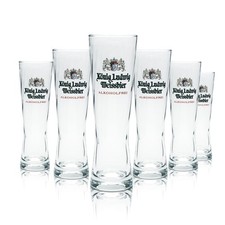 6x König Ludwig Bier Glas