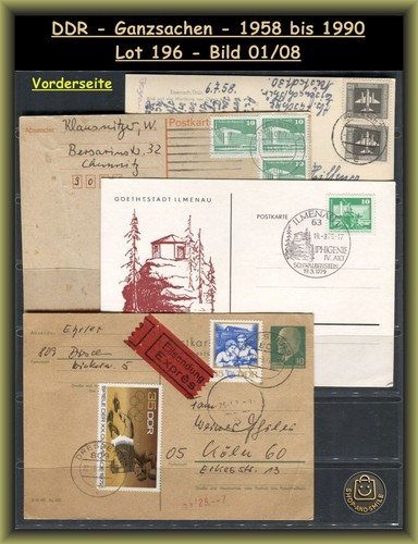 L196 ddr ganzsachen - l196,