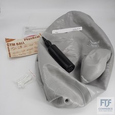 PhysKcal 75cm Grey L (68-75cm) Dicker Gymnastikball und 23 cm Pilatesball Set, A