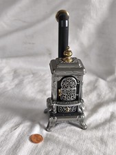 Bodo Hennig Ofen Metall Vintage Puppenhaus Miniatur Schublade + Tür zum Öffnen