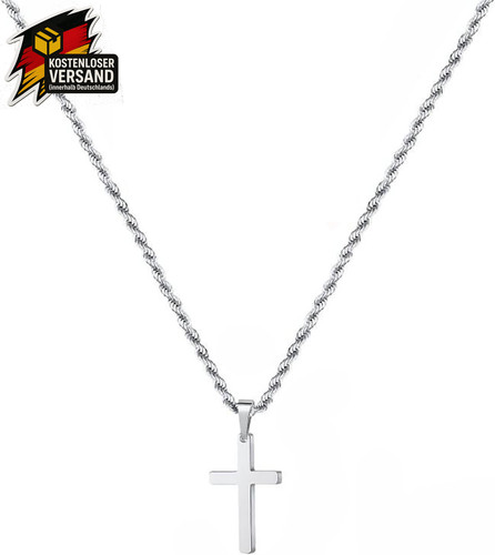 Herren kreuzkette edelstahl - herren,