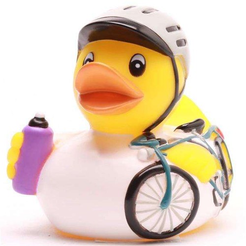 Badeente radrennfahrer - badeente,