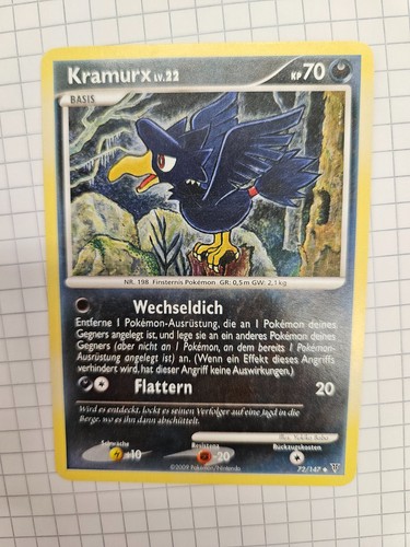 Pokémonkarte kramurx 147 - pokémonkarte, 72/147