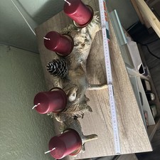 Adventskranz Selbstgemacht aus Holz Einzelstück