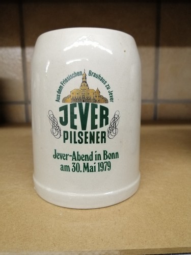 Jever bierkrug seidel keramik - bierkrug,