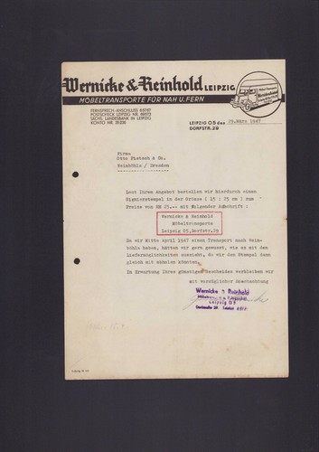 Leipzig brief 1947 - leipzig,, 1947,