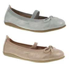 INDIGO Mädchen sportlicher Ballerina Spangenschuh Riemchen Glitzerlook Gr.28-39