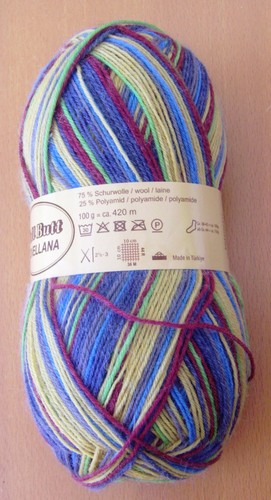 Sockenwolle 100g 420m - 100g,
