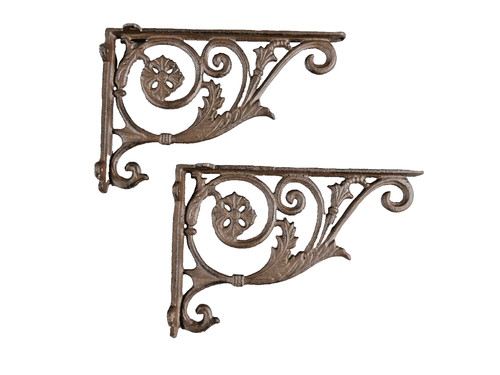 Regalstützen 2st rust - regalstützen, rust.braun