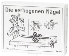 Mini - Spiel "Die verbogenen Nägel" Knobelspiel Geduldsspiel Bartl 