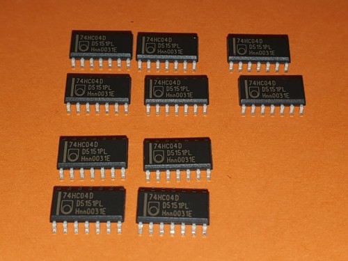 10x 74hc04d philips smd 14 - 74hc04d,