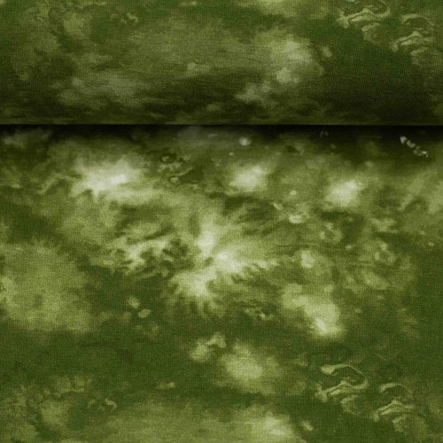 Baumwoll jersey batik khaki - baumwoll-jersey, batik,