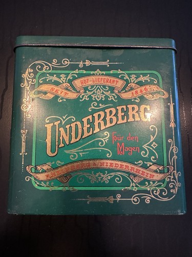 Underberg vintage blechdose - vintage,