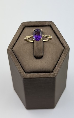 Amethyst ring karat - amethyst, 10