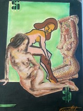 Schöne Zeichnung Gouache