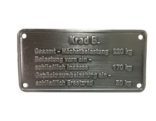 Steib typenschild große - typenschild,,