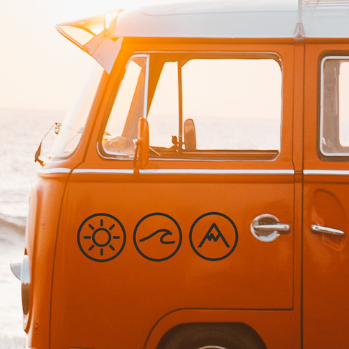Wohnmobil aufkleber kreis - aufkleber,