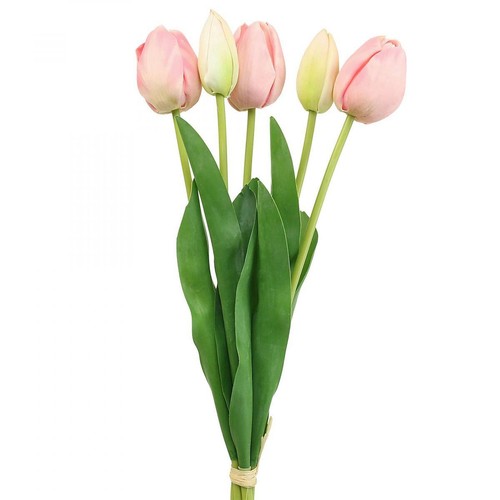 Kunstblumen tulpen rosa 48cm - rosa,