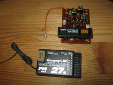 Graupner FM Sender HF Set  HF Modul 27 Mhz, Empfänger C 16, Quarzpaar