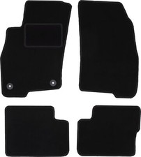 Schwarze Velours-Fußmatten