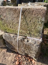 7 Stk antike Muschelkalk Steinquader Eckblöcke aus Schloss Scheunen Rückbau