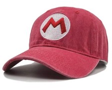 Super Mario rot Baseball Cap Kappe Gamer Fan Merchandise Cosplay Mütze 