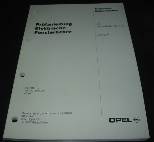 Werkstatthandbuch opel astra - werkstatthandbuch, f