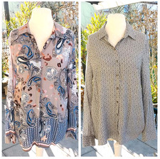 2 hochwertige Blusen Gr. 42