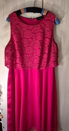 Schickes rotes abendkleid mit - rotes,