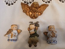 3 Weihnachtsengel aus Keramik ca. 7 cm hoch