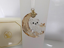 Swarovski 💎Jahresausgabe 2025 Weihnachts Kris Bär Mond Ornament 5701830 Neu