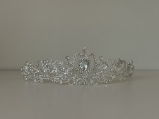 Tiara Krone Diadem Silber mit