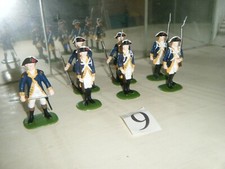 Figuren 1:32 Nr.9 Handbemalte Washington Infantry Unabhängigkeits Krieg 1774