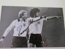 Autogramm  original   Diego  Maradona - selten ! (Fußball) - mit K.H. Rummenigge