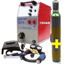 Schutzgasschweißgerät MIG 190 AM Combi mit 10 L Gasflasche und 5 kg Schweißdraht