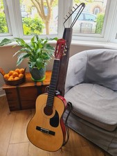 Altgitarren Wandaufhänger Ständer Handarbeit Metall Holz Handwerk Art Deco selten 