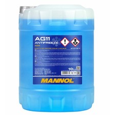 Kühlerfrostschutz MANNOL G11 AG11 Antifreeze 10 Liter Fertiggemisch -40°C blau 