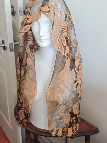 Black floral lace - black,
