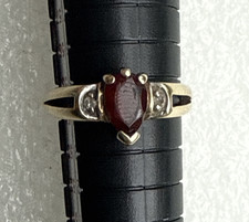 Cluster-Ring 9 kt Gold Birne