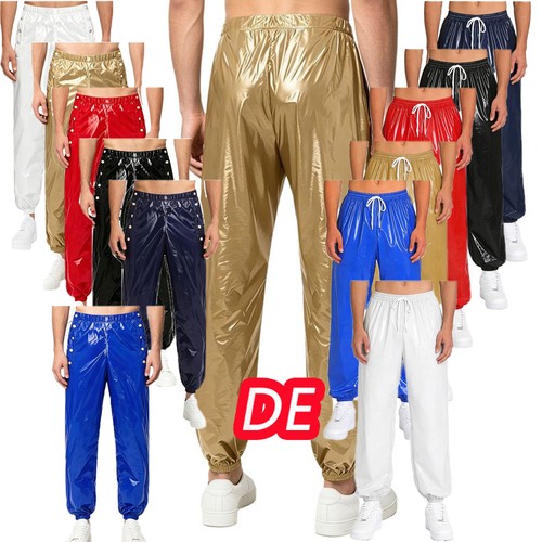 Herren nylon pvc jogginghose - pvc,