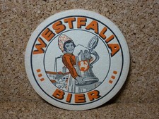 alter VK Bierdeckel Westfalia-Brauerei Gebr. Hagedorn Münster +1953aus Sammlung 