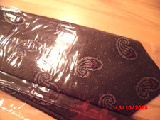 Krawatte braun mit Muster OVP