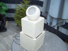 Garten Brunnen Optik Kugel mit Licht  Zierbrunnen Ausstellungsstück