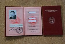 SED Mitgliedsbuch,original,männliches Mitglied,Parteibuch