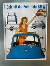 Blechschild  Geh mit der Zeit