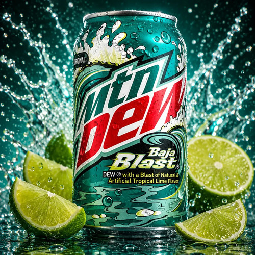 Mountain dew baja blast - blast, 12