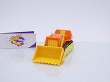 Sitap France # Raupenbagger orange-gelb ca. 13 cm lang Sparkasse Plastik RAR