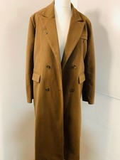 Brauner, langer Woll Mantel